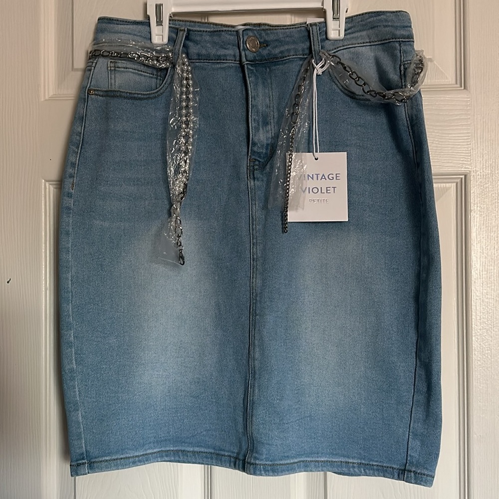 Vintage Violet jean skirt